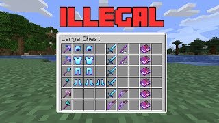 Spawning ILLEGAL Items in Minecraft  All Max Level 32767 Enchantments [upl. by Eelir526]