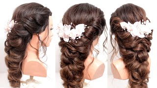 Easy and simple braided hairstyles Hairstyles for medium amp long hair Hair tutorial [upl. by Etnauq]