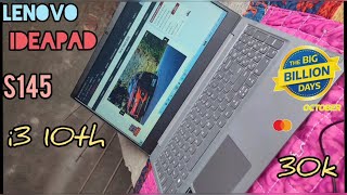 Lenovo ideapad s145 i3 10th generation under 35000  laptop unboxing 2021 [upl. by Astera307]