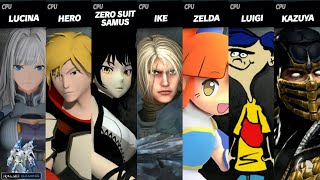 Ethel vs Jaune vs Blake vs Seigfried vs Arle vs Rolf vs Scorpion [upl. by Odraode]