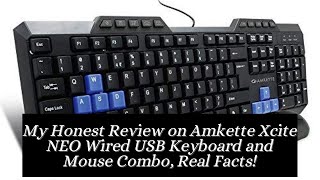 My Honest Review on Amkette Xcite NEO Wired USB Keyboard and Mouse ComboReal Facts [upl. by Adok966]