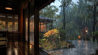 My fatigue disappears as the night rain falls in the garden  Rain Sounds For Sleeping Rain ASMR [upl. by Ferro]