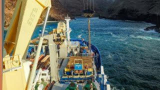 Aranui 5 Cruise ShipFreighter Delivers freight in French Polynesia [upl. by Breeze890]