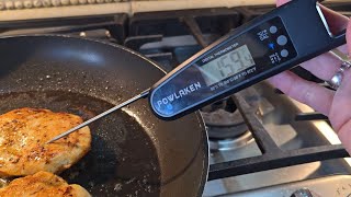 Instant Read Meat Thermometer for Kitchen Cooking POWLAKENXS  Review [upl. by Khai]