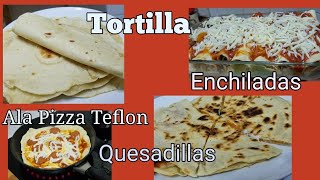 Resep Membuat kulit kebab Tortilla Enchiladas Quesadillas Ala Pizza [upl. by Catie302]