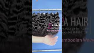 Southeast Asia Hair Cambodian Wavy 134 Bundles Deal Sea Hair FtSea Ra w Hair Factory Review [upl. by Ahsaenat454]