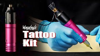 How to Set Up Wormhole Tattoo Machine for Beginners Tattoo Pen Type Machine Kit WTK094 [upl. by Niliram]