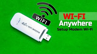 4G USB Wifi Modem Setup Change USB Modem Wifi Name and Password using Mobile Modem wifi setup [upl. by Eenad]