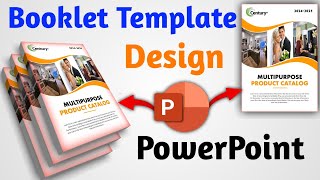 How to make Creative Booklet Template Design 😲 In PowerPoint [upl. by Dino687]