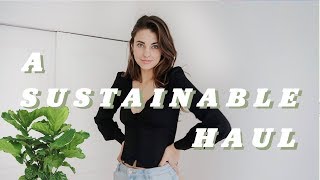 A Sustainable Clothing Haul [upl. by Eidnalem]