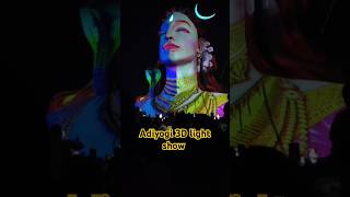 Adiyogi 3D light show music tamil live youtube shortfeed shortsvideo shortsviral shots [upl. by Sheryle731]