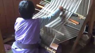 Bhutanese Weaving and TextilesBackstrap Loom [upl. by Lyall]