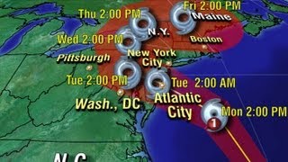 Hurricane Sandy Warnings Issued in East Coast States [upl. by Haron833]