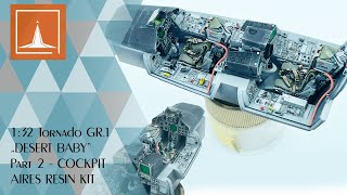 132 Revell Tornado GR1 quotDesert Babyquot  Part 2 AIRES COCKPIT [upl. by Ellyn]