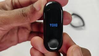 Yoho M3 Band Fitness Tracker I Unboxing amp Review [upl. by Yajet970]