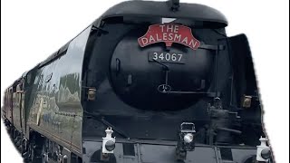 Heritage Steam Diesel Dalesman Freight Class 37 47 60 66 Locomotives Hellifield Station 11072024 [upl. by Anisirhc75]