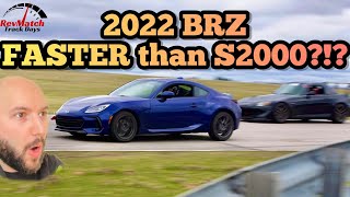 New 2022 BRZ vs Honda S2000 Straight Line Speed [upl. by Ydwor800]