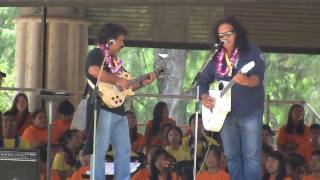 quotWere All Alonequot by Cecilio amp Kapono 40th Annual Ukulele Festival in Waikiki  2010 [upl. by Ykcir]