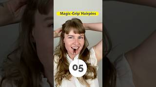 5 second hairstyle with MagicGrip Hairpin halfuphalfdownhairstyle quickhairstyle hairstyle [upl. by Varin]