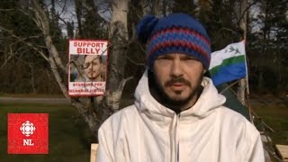 Emotional hunger striker protesting Muskrat Falls [upl. by Nylac755]