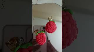 Diy clay red berry fruit earring❤️💫PaintingTonukas painting amp carftshort [upl. by Aima]