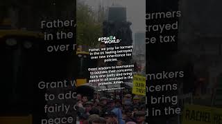 ⬇️ Pray for Farmer Protests in London Pray4theWorld  Pray for the World shorts [upl. by Enenaej608]