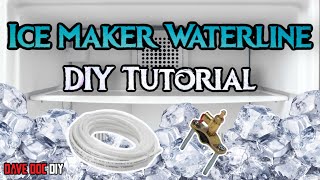 Ice Maker Supply Line Install  Homeowner Tutorial [upl. by Senior]