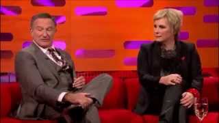 The Graham Norton Show S10E05 Robin Williams Elijah Wood Jennifer Saunders [upl. by Nosdivad]