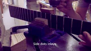 7 string guitar neck building  rough shaping [upl. by Idelle]