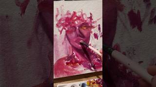 painting an expressive portraitart draw oilpainting artistsonyoutube painting portraitpainting [upl. by Ahsya2]