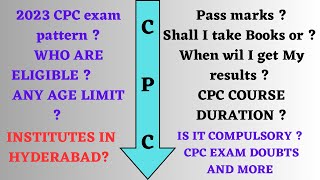 2023 CPC exam pattern  Who are eligible  CPC Exam Full details youtube [upl. by Latsyrhk639]