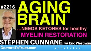 STEPHEN CUNNANE c2  AGING BRAIN…NEEDS KETONES for healthy MYELIN RESTORATION [upl. by Uphemia]