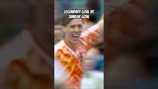 Legendary goal vs similar goal Who did it better [upl. by Idnat]