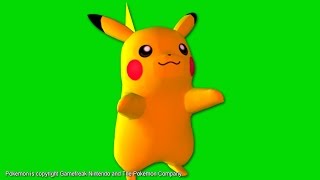 Pokémon Go downloadable free green screen Pantalla verde Pikachu by vokikas [upl. by Bulley]