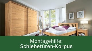 SchiebetürenKorpus montieren Schrank aufbauen  allnatura Ihr WohnExperte [upl. by Novert770]