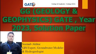 Year 2023 GG GEOLOGY ampGEOPHYSICS GATE  Solved Paper Question 1 to 39 gate2024 exam geology [upl. by Nysilla]