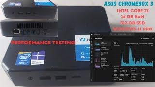 Asus chromebox 3 i7 8th gen Performance Testing Filmora and Premier Pro [upl. by Fan]