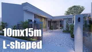 10mx15m Lshaped house [upl. by Nylear]