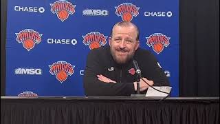 Knicks head coach Tom Thibodeau after the loss to the Miami Heat [upl. by Rozella]