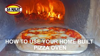 How to use your home built pizza oven  Correct way to create a smoke free pizza oven fire [upl. by Isdnil]