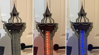 3D Printed Sheikah Tower Lighting Demo [upl. by Snider]