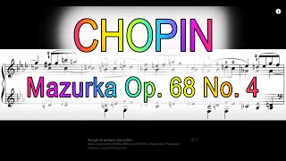 Chopin  Mazurka Op 68 No 4 Last Chopins composition with sheet music  Gabriele Tomasello [upl. by Tuneberg]