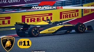 TESİSLER YÜKSELİYOR SEZON SONU YAKLAŞIYOR  F1 Manager 24 Lamborghini 11 [upl. by Ahseiat]