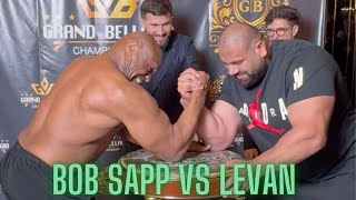 Bob Sapp VS Levan Saginashvili Armwrestling [upl. by Esnohpla]