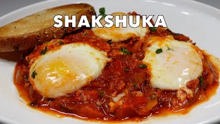 Easy Shakshuka Recipe  Eggs in Tomato Sauce [upl. by Enaud]