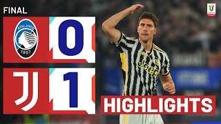 ATALANTAJUVENTUS 01  HIGHLIGHTS  Vlahovic wins it for Juve  Coppa Italia Frecciarossa 202324 [upl. by Harilda860]