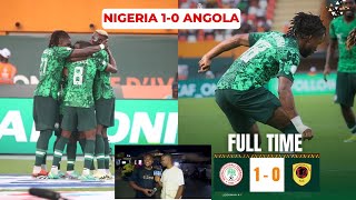 Nigeria vs Angola 10 Post Match Interview AFCON Quarter Finals Highlights Super Eagles Fan Reaction [upl. by Irmina]