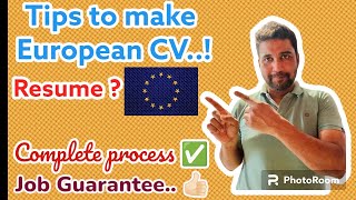 How To Create Europass CVEuropass CV OnlineHow To Write Email To Employer [upl. by Yecal]