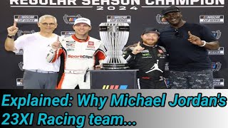 Explained Why Michael Jordans 23XI Racing team filed antitrust lawsuit against NASCAR [upl. by Sukramaj221]