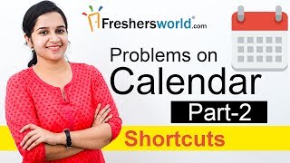 Aptitude Made Easy  Problems on Calendar 2 Basics and Methods Shortcuts Time and Date [upl. by Eisus]